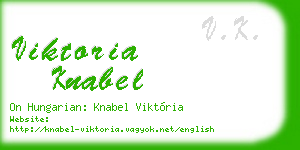 viktoria knabel business card